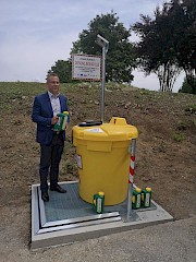 Prve posode za zbiranje odpadnega jedilnega olja v Mestni občini Novo mesto